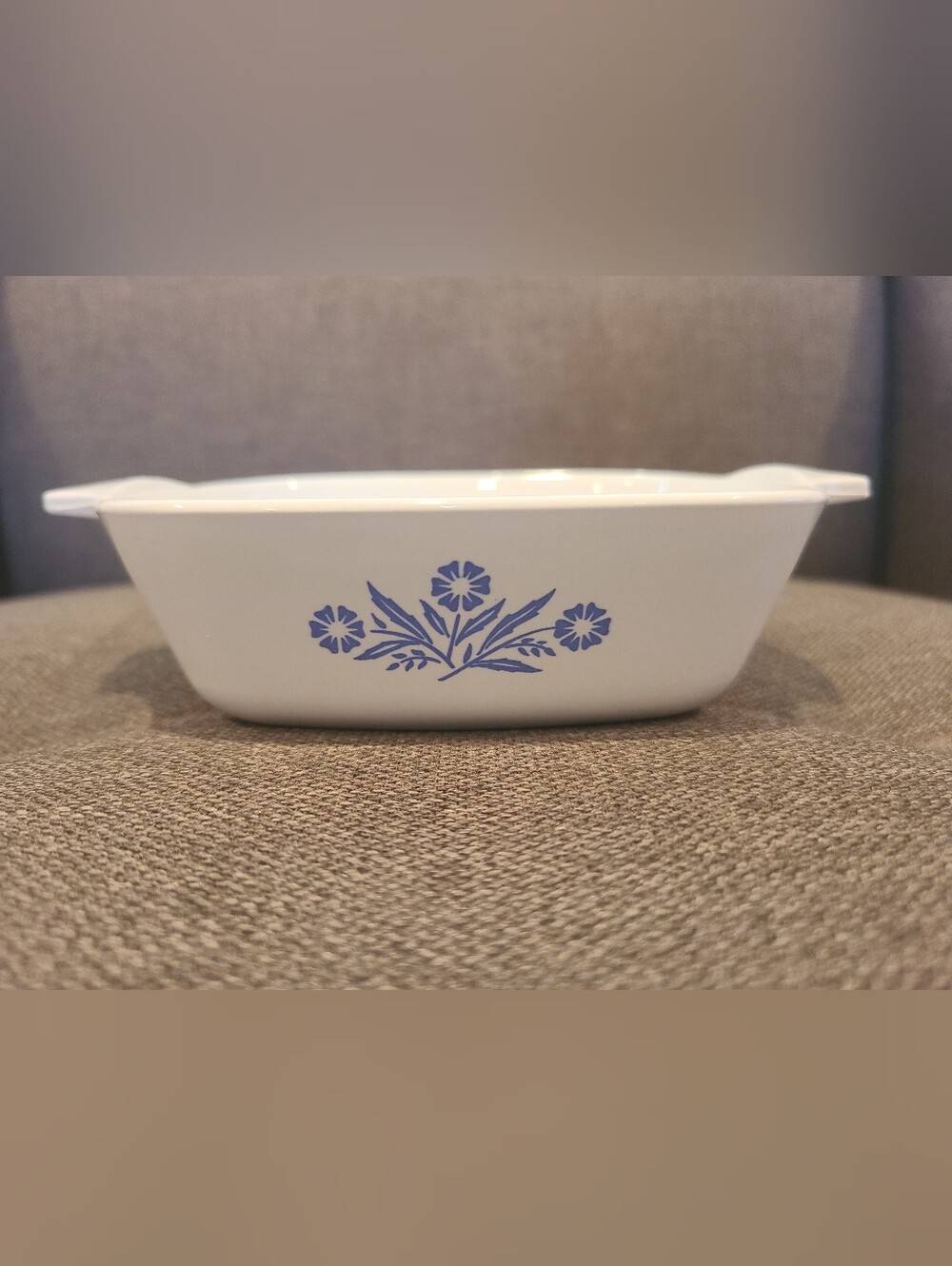 Vintage CorningWare "Blue Cornflower" square casserole dish p-41-b